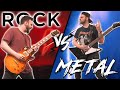ULTIMATE Guitar Riffs Battle: ROCK Vs METAL