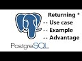 PostgreSQL: Returning Data From Modified Rows