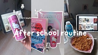 after school routine ♡ | studying, cute drinks, cooking, unboxing, night routine