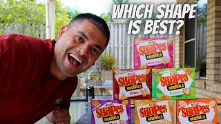 British Try Australian Snacks | Shapes Taste Ranking