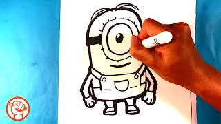 How to Draw a Minion - Easy Drawing Lesson for Beginners