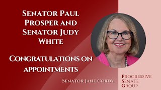 Senator Cordy welcomes Senator Prosper and Senator White to the Senate - Sept 19, 2023(English feed)