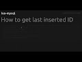 How to get last inserted ID #lua-mysql