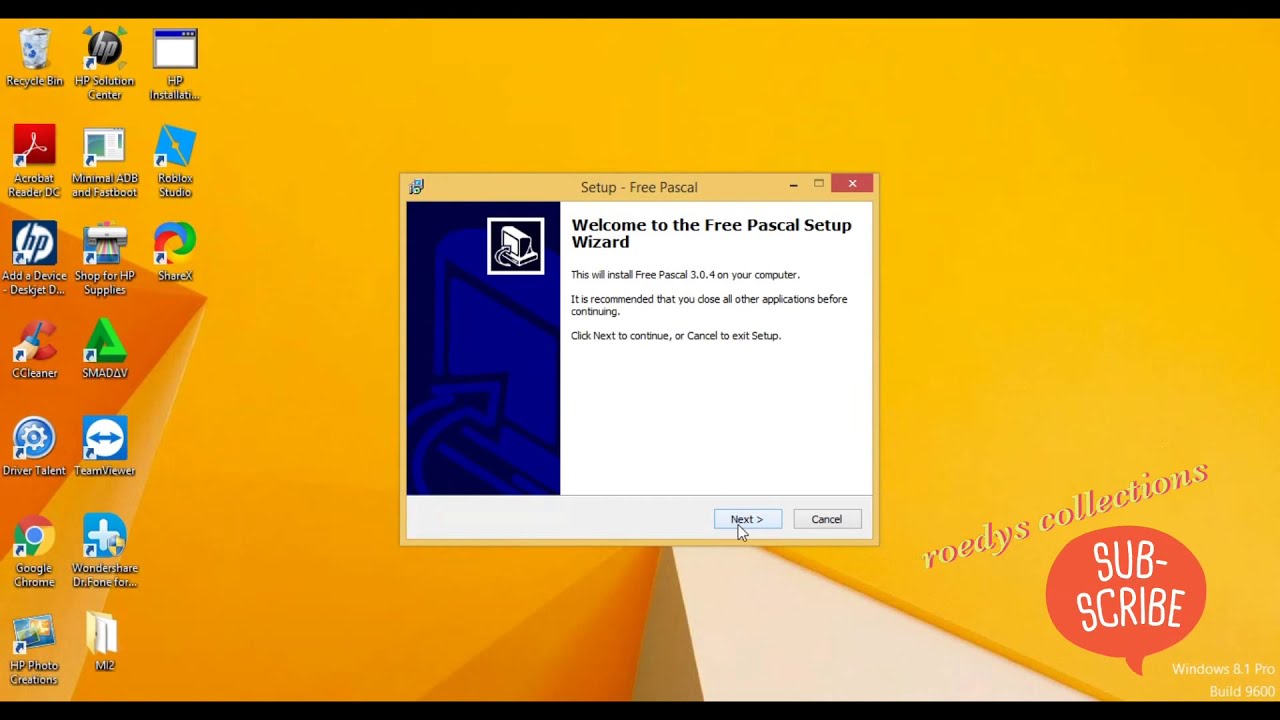 Cara Instal Free Pascal Ide Di Windows Youtube