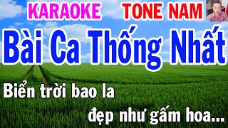 Karaoke Bài Ca Thống Nhất Tone Nam Nhạc Sống gia huy karaoke