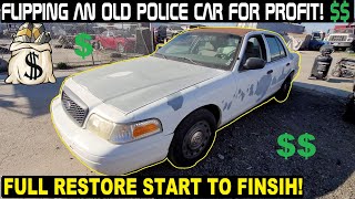 Restoring & Flipping an Old Police Car for Profit! Start To Finish!