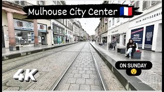 Mulhouse City Center - Walking Tour - 4K