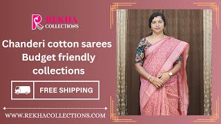 latest chanderi cotton sarees ....23 June 2023