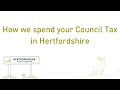 How we spend your Council Tax in Hertfordshire