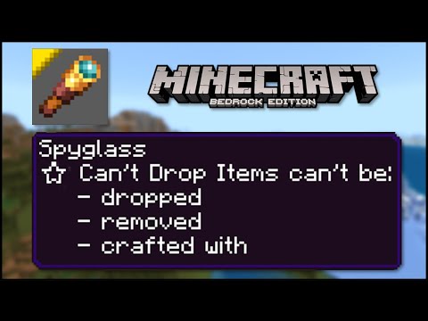 Minecraft Bedrock - How To Get Items The Player Can't Drop (Mobile/Xbox ...