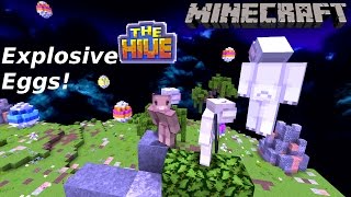 EGGS FALLING FROM THE SKY!?! Minecraft Explosive Eggs HiveMC