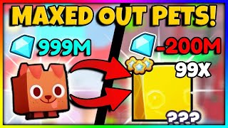 I SPENT OVER 1 BILLION DIAMONDS ON HUGES IN PET SIMULATOR 99!