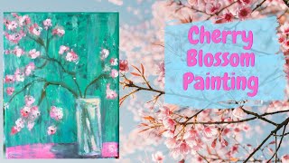 Sakura Cherry Blossoms Impressionistic Painting A Simple Way Painting Spring Blossoms For Beginners