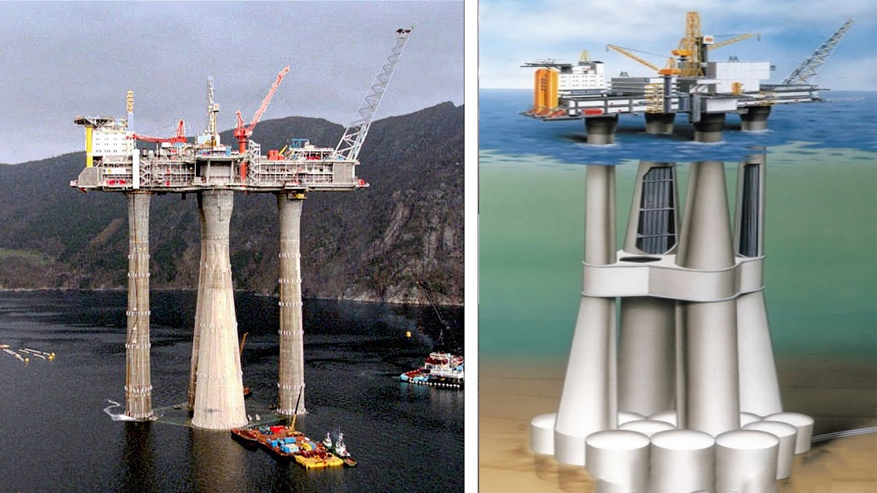 15 LARGEST Offshore Oil Rigs - YouTube