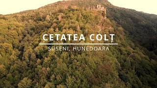 4K Drone Footage - Cetatea Colț, Suseni, jud. Hunedoara