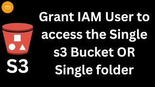 Grant IAM user to access the single S3 bucket and single folder in the S3 bucket using IAM policies