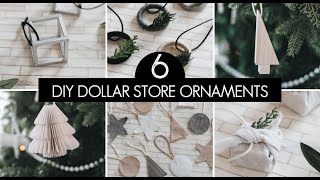 DIY Dollar Store Ornaments! 2022 modern scandinavian ornament ideas!