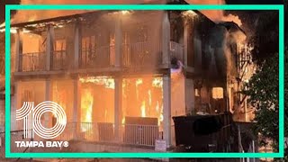Firefighters respond to two-story house fire in St. Petersburg
