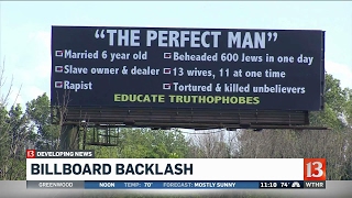 Indiana's Muslim community outraged by I-465 billboard