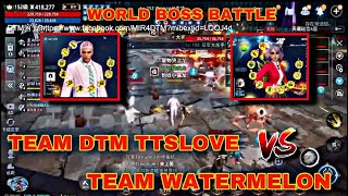 MIR4- DTM TTSLOVE TEAM VS WATERMELON TEAM | WORLD BOSS BATTLE | SERVER ASIA NFT 21