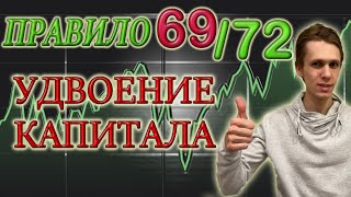 УДВОЕНИЕ КАПИТАЛА👍🏻 ПРАВИЛО 69/72✅ КАК УДВОИТЬ ДЕНЬГИ❓ СЛОЖНЫЙ ПРОЦЕНТ✅ ИНФЛЯЦИЯ. ИНВЕСТИЦИИ В АКЦИИ