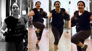 Actress Pragathi Funny Gym Workout Video | Actress Pragathi Latest Workout Video | Daily Culture