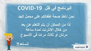 جلسه تعريف الاهل ببرنامج الدعم اللغوي لعام 2020