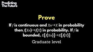 Proof: Continuous function preserves convergence in probability.
