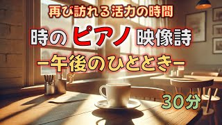 時のピアノ映像詩「午後のひととき」[30分] - 再び訪れる活力の時間