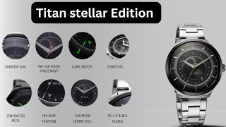 Best Titan Caleum Sun Moon Phase in Frost Grey - Stellar Edition  10028km02 ₹14494