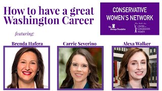 How to have a Great Washington Career:  Panel