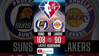 NBA RESULTS TODAY |  SUNS VS LAKERS | DECEMBER  22-21, 2021