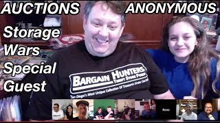 STORAGE WARS star joins AUCTIONS ANONYMOUS how to buy & sell Abandoned Storage unit locker meeting