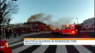 2 critically injured in Northwest DC rowhouse fire