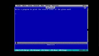 Qbasic reverse order printing program