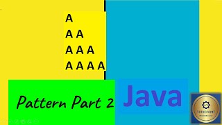 Pattern in Java programs Part2||Character Pattern in Java||Alphabet pattern program in Java||#short