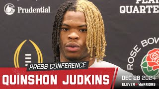 Quinshon Judkins details what's worked in OSU's running game lately, is excited to play Oregon