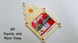 Popsicle stick Photo Frame || Photo Frame with Ice sticks