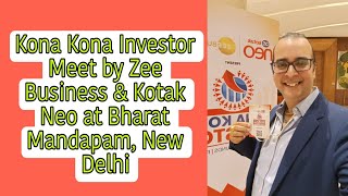 ZEE BUSINESS \u0026 KOTAK Neo EVENT| KONA KONA INVESTOR| BHARAT MANDAPAM| @anupamtripathifinance