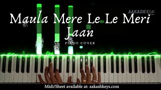 Maula Mere Le Le Meri Jaan | Piano Cover | Salim-Sulaiman | Aakash Desai