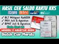 CAIR SERENTAK, HASIL CEK SALDO PKH, BPNT & BLT MITIGASI Rp600.000 PADA HARI MINGGU 11 AGUSTUS 2024