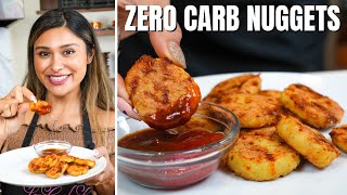 ZERO CARB NUGGETS!  3 Ingredient Keto & Low Carb Nuggets Recipe