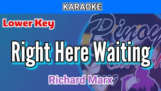 Right Here Waiting by Richard Marx (Karaoke : Lower Key)