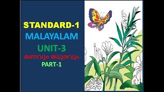 CLASS-1 MALAYALAM - UNIT-3- PART-1 - മണവും മധുരവും _ MANAVUM MADHURAVUM_THENOORUM MAABHAZAM