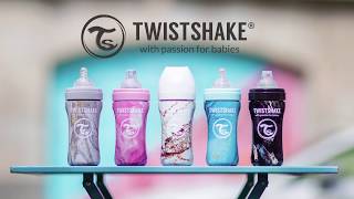 Twistshake - Baby Bottle - In Steel Marble