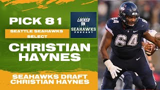 Seattle Seahawks Pick Christian Haynes | 2024 NFL Draft Coverage