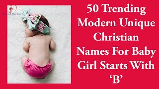 Top 50 Trending Modern Unique Christian Names For Baby Girl Starts With B| Malayalam Bible Quiz #130