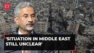 EAM Jaishankar on Israel-Hamas war: 'Situation in Middle East still unclear'