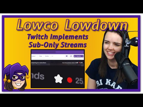 Twitch Implements Sub Only Streams Youtube