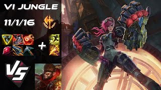 JUNGLE Vi vs Wukong - EU Grandmaster Patch 15.1